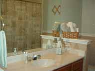 The master bathroom